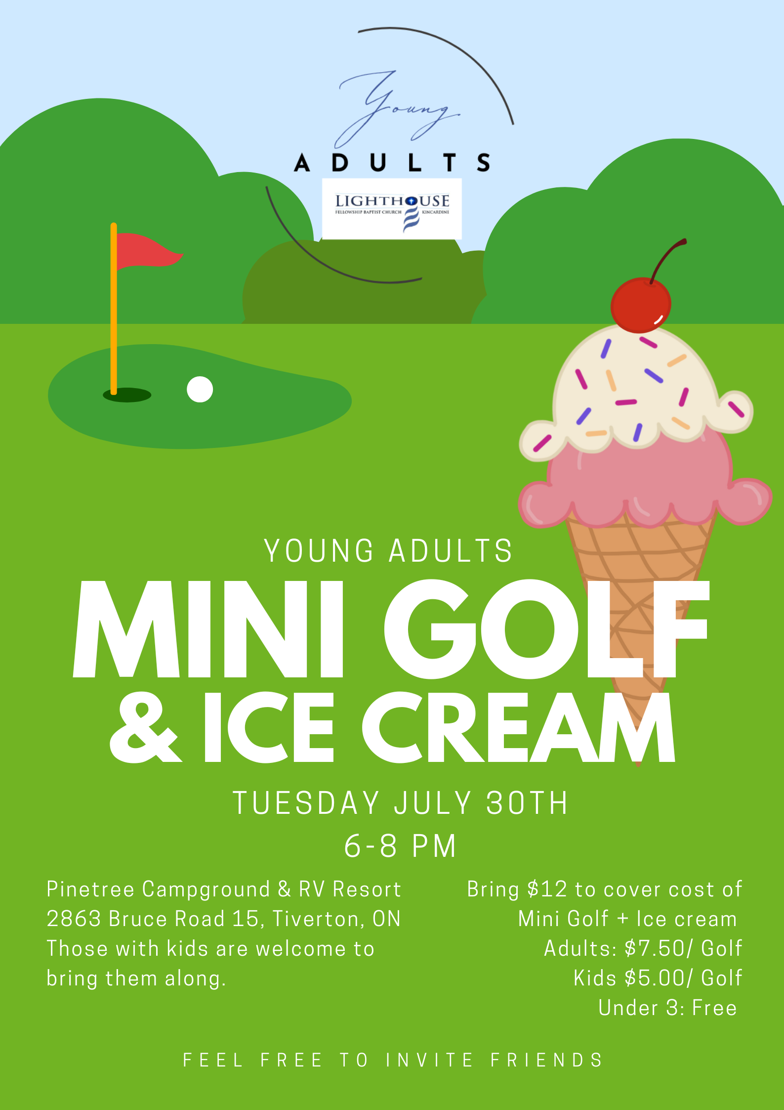 Young adults Golf
